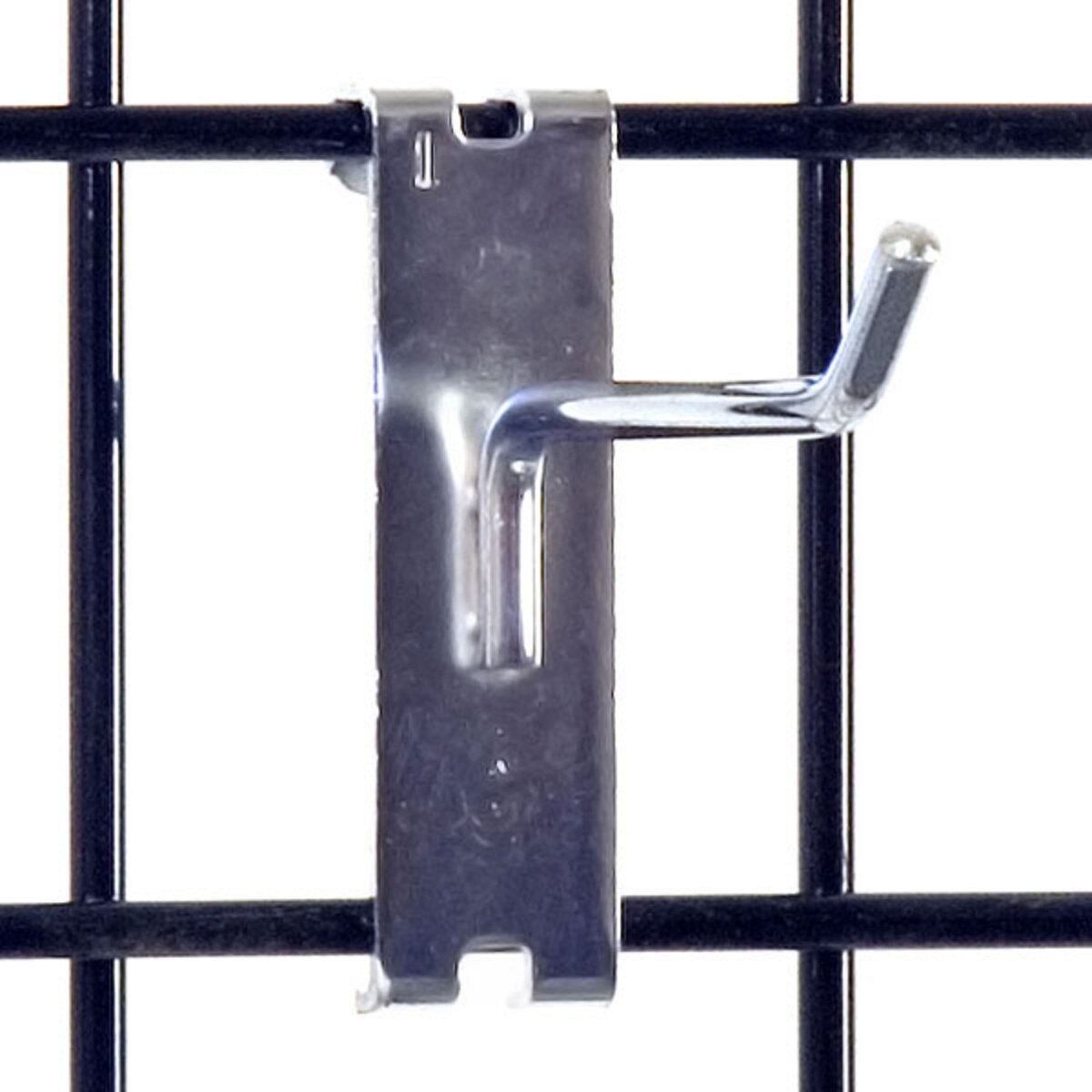Gridwall hook 4" long - 1/4" wire–chrome
