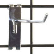 Gridwall hook 6" long - 1/4" wire chrome