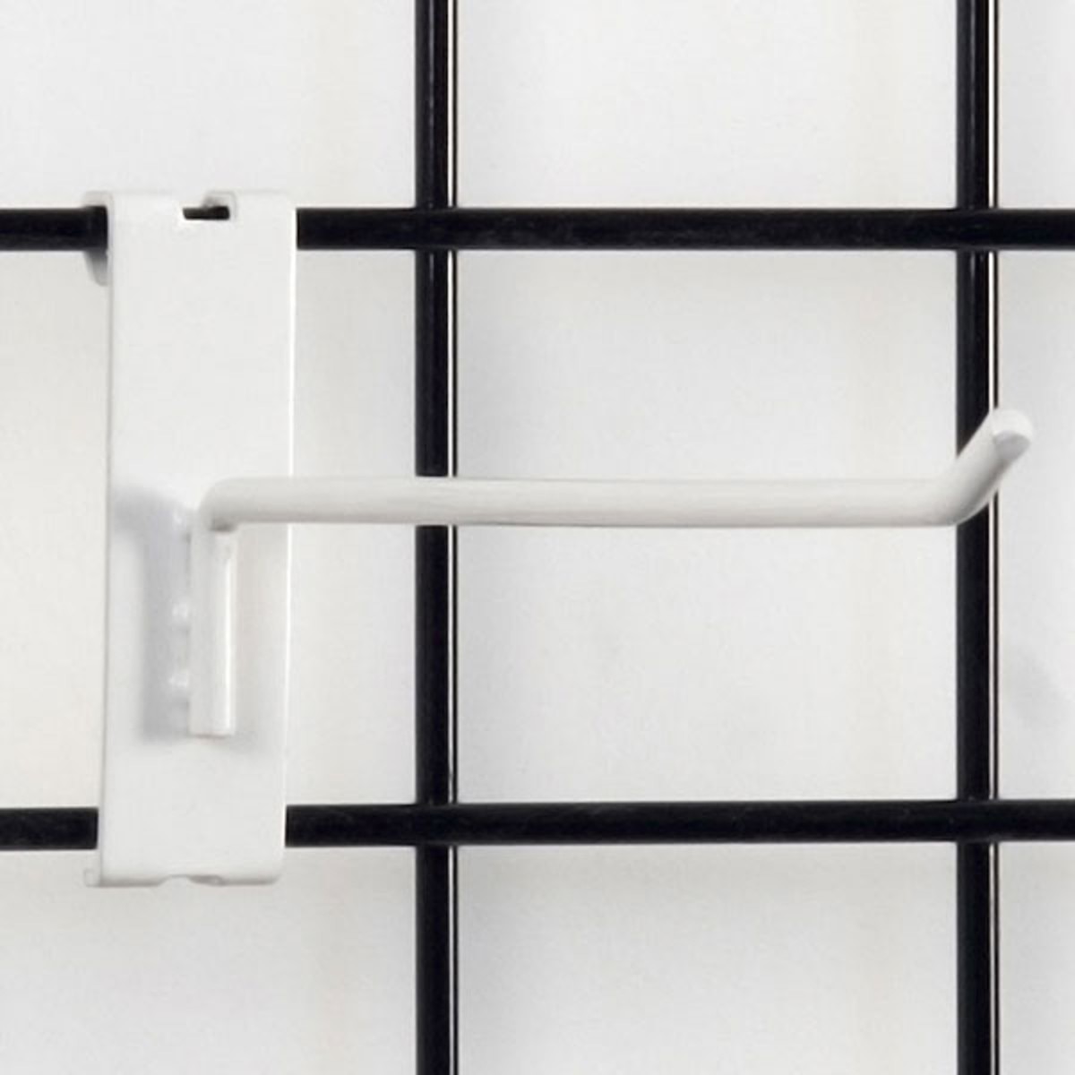 Gridwall hook 10" long - 1/4" wire–white
