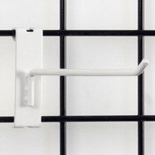 Gridwall hook 10" long - 1/4" wire–white