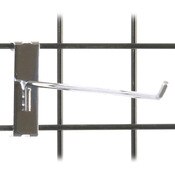 Gridwall hook 12" long - 1/4" wire–chrome