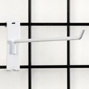 Gridwall hook 12" long - 1/4" wire–white