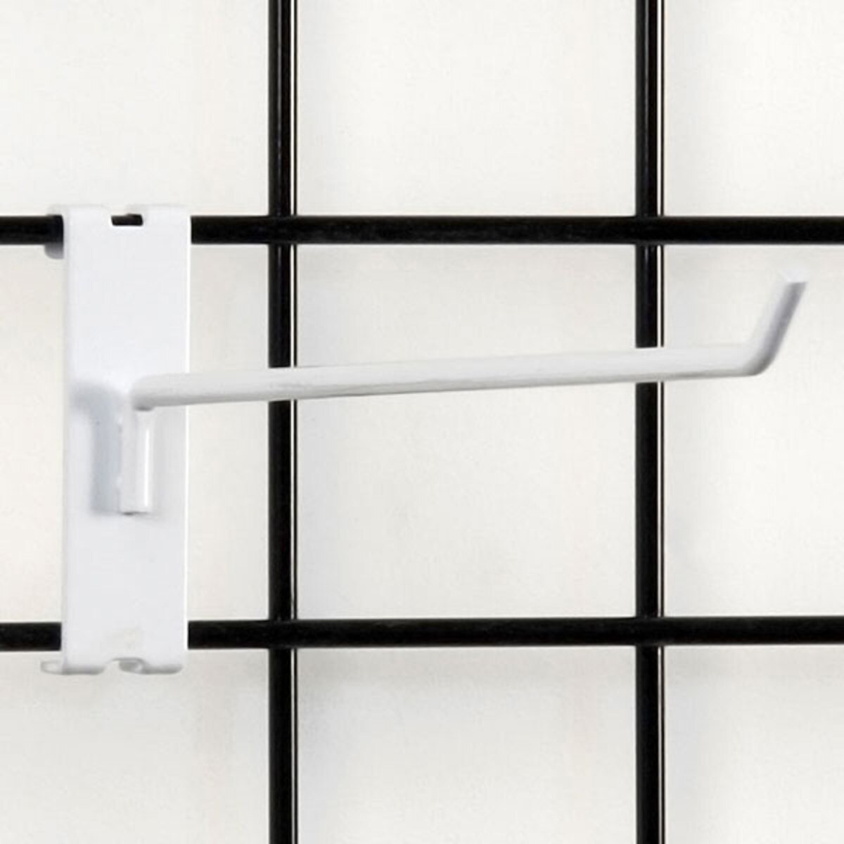 Gridwall hook 12" long - 1/4" wire–white