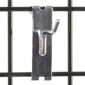 Gridwall hook 2" long - 1/4" wire–chrome