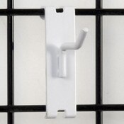 Gridwall hook 2" long - 1/4" wire–white