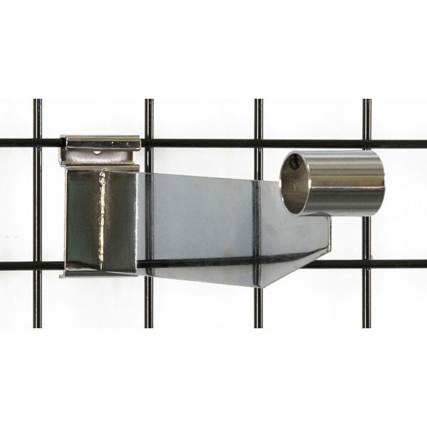Grid hangrail bracket 1-1/4" diameter-chrome