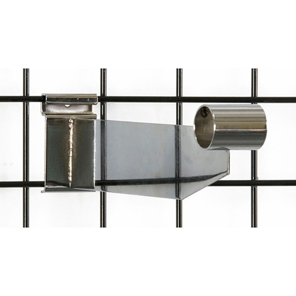 Grid hangrail bracket 1-1/4" diameter-chrome