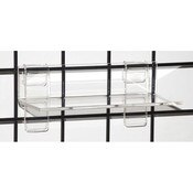 Acrylic grid shelf 9"wx4"dx1/4"thick-clear