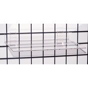 Acrylic grid shelf 16"wx12"dx1/4"thick-clear
