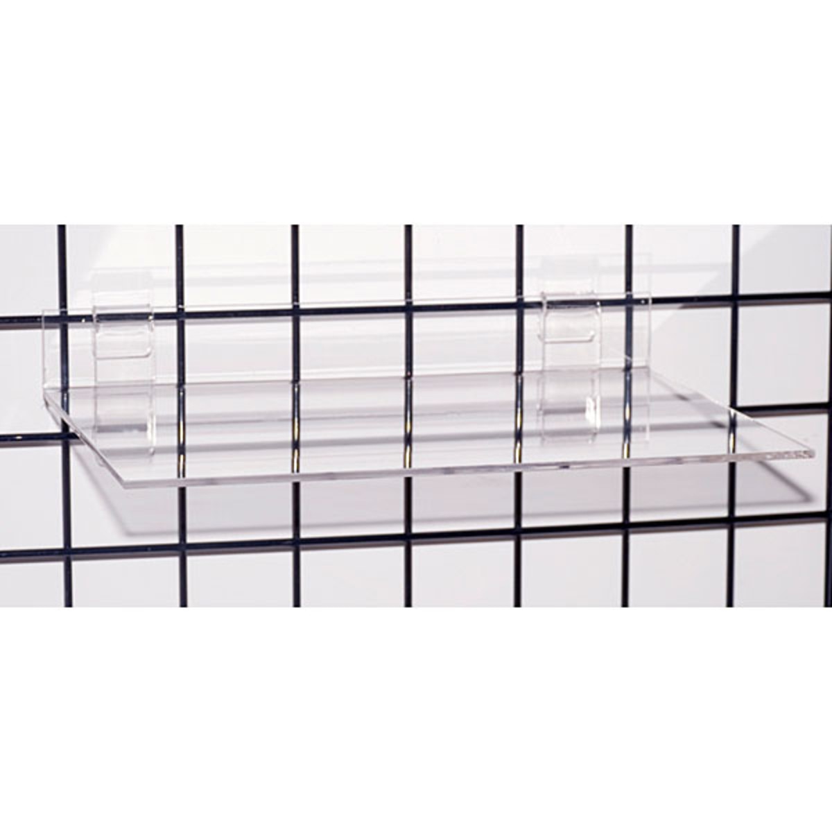 Acrylic grid shelf 16"wx12"dx1/4"thick-clear