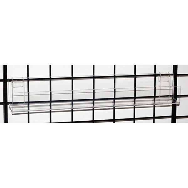 Acrylic grid J-rack 23-1/4" long with open end