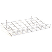 Flat grid shelf 24"w x 15"d-white