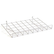 Flat grid shelf 24"w x 15"d-white