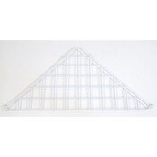 Grid triangle shelf-white
