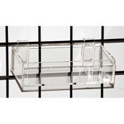 Acrylic grid tray 8" x 4" x2"h -clear