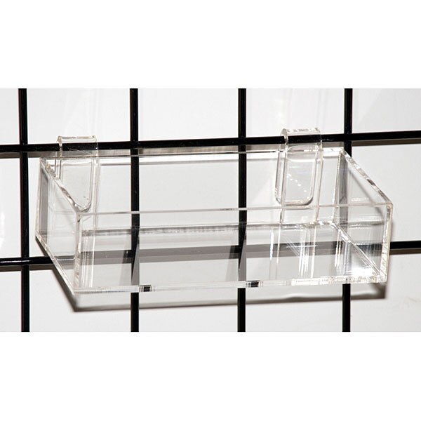Acrylic grid tray 8" x 4" x2"h -clear