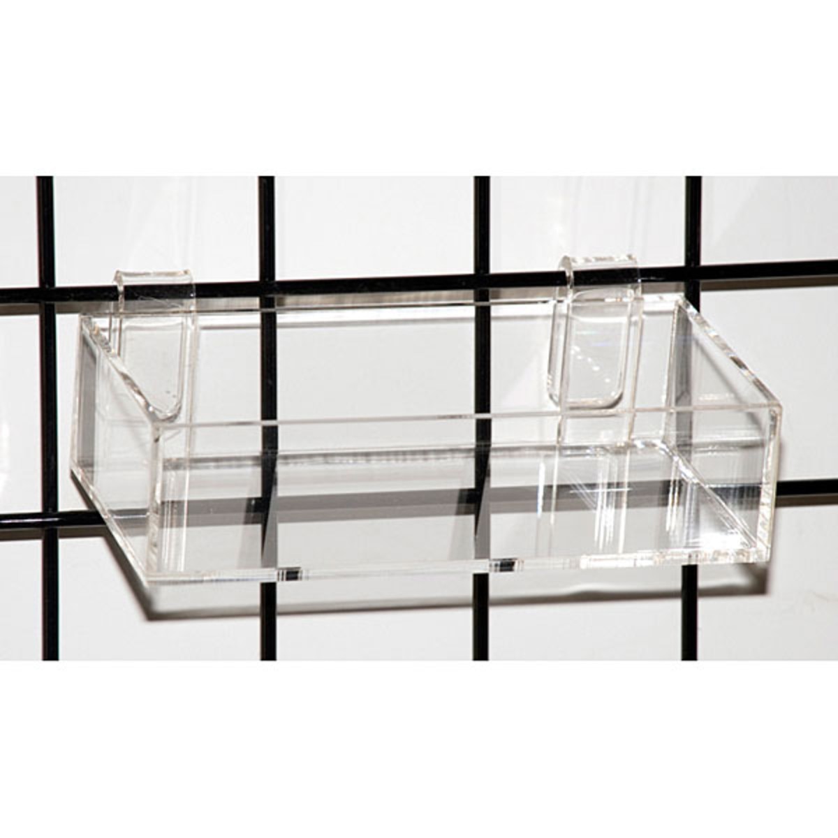 Acrylic grid tray 8" x 4" x2"h -clear