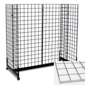 Grid gondola unit 48"l x 24"w x 48"h - chrome