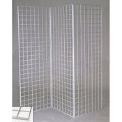 Grid Z unit with three 2'x6' panels - chrome
