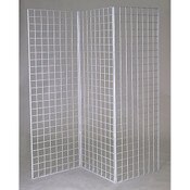 Grid Z unit with three 2'x6' panels - white