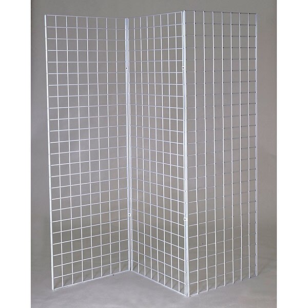 Grid Z unit with three 2'x6' panels - white
