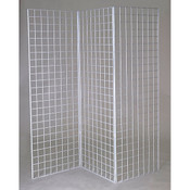 Grid Z unit with three 2'x6' panels - white