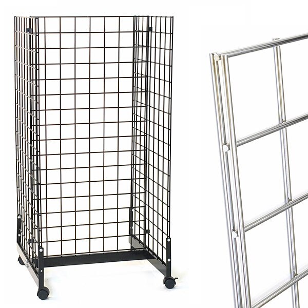 Grid gondola unit 24"l x 24"w x 48"h - chrome