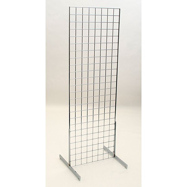 Grid unit 2'x6' with legs - chrome
