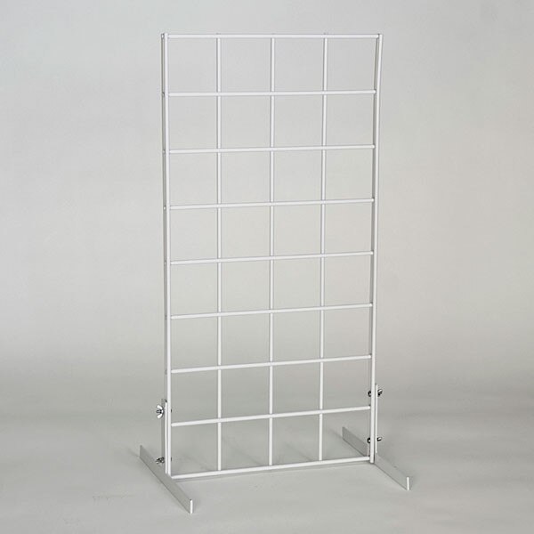 Countertop grid unit 1'wx2'h with legs - white