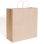 Brown kraft shopping bag 18"x7"x19"- 200/case