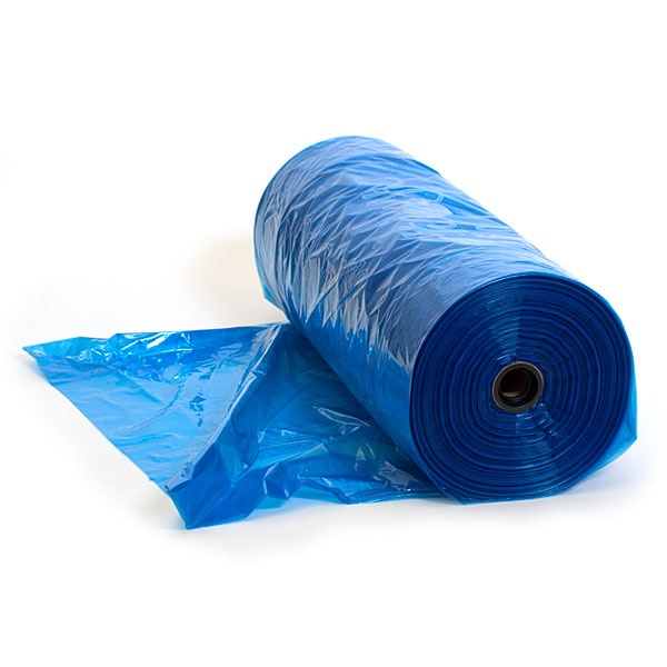 Blue Plastic Garment Bags for Retail Stores (148/Roll)