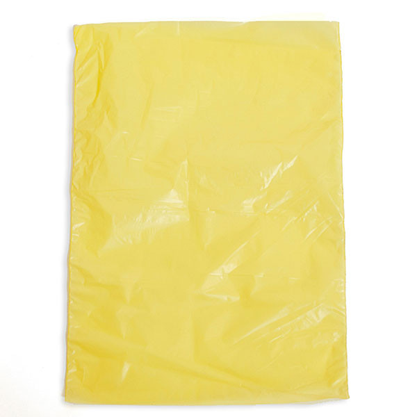 Plastic bag high density 6.5"x9.5" .6 mil - yellow 1m/box