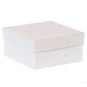 Jewelry box 3-3/4 x 3-3/4 - gloss white