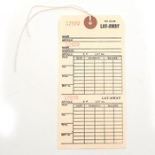 Lay away tag two part with string 5c