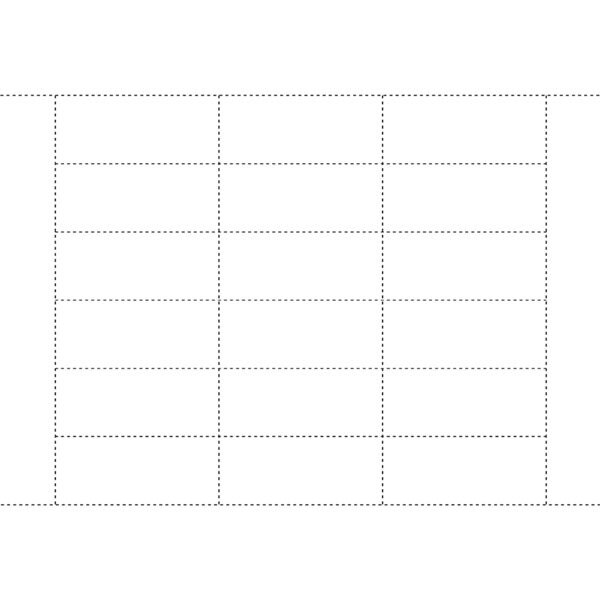 Tag White-insert Style 1-1/4"H X 3"W Fits 01892
