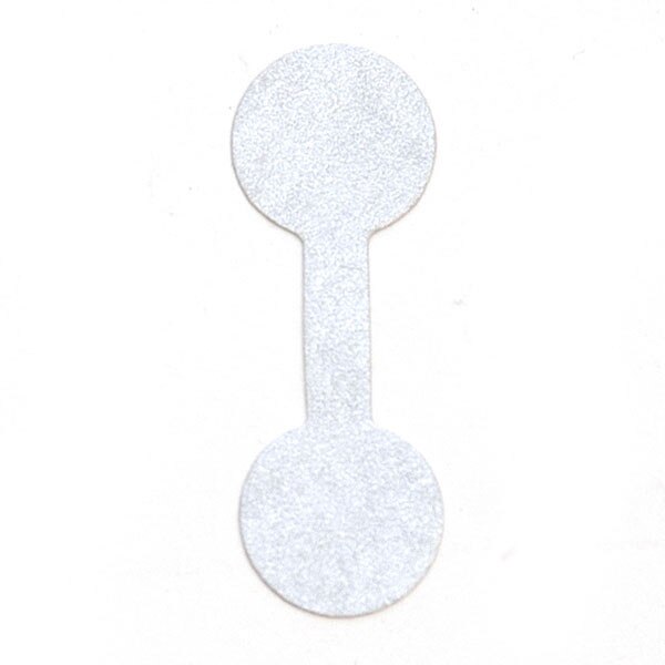Jewelry tags 1-3/8"x1/2" -silver 1000/pack