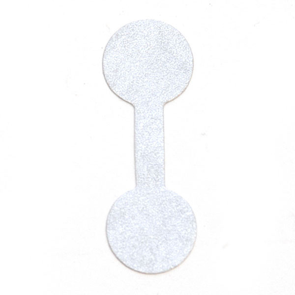Jewelry tags 1-3/8"x1/2" -silver 1000/pack