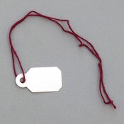 Jewelry tag with silk string 3/8"x13/16" 1000/pack