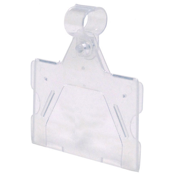 Ticket holder 2"wx1-1/4"h fits wire up to .375 clear plastic