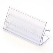 Ticket holder 1-1/4"h x 2-1/2"w fits 3/4" shelf clear