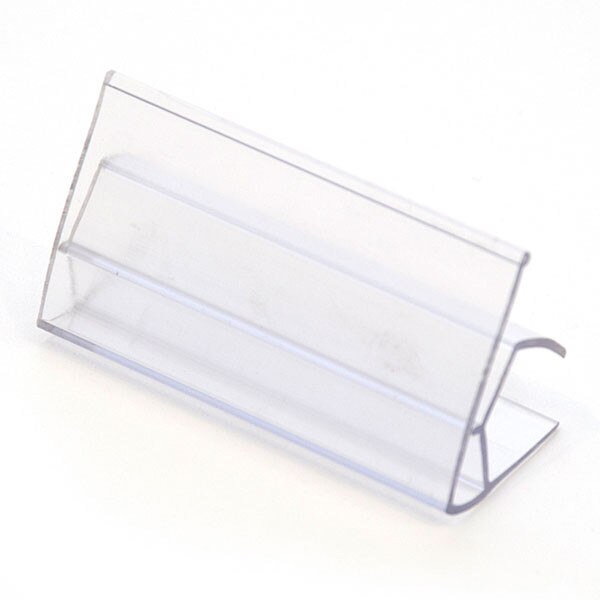Ticket holder 1-1/4"h x 2-1/2"w fits 3/4" shelf clear
