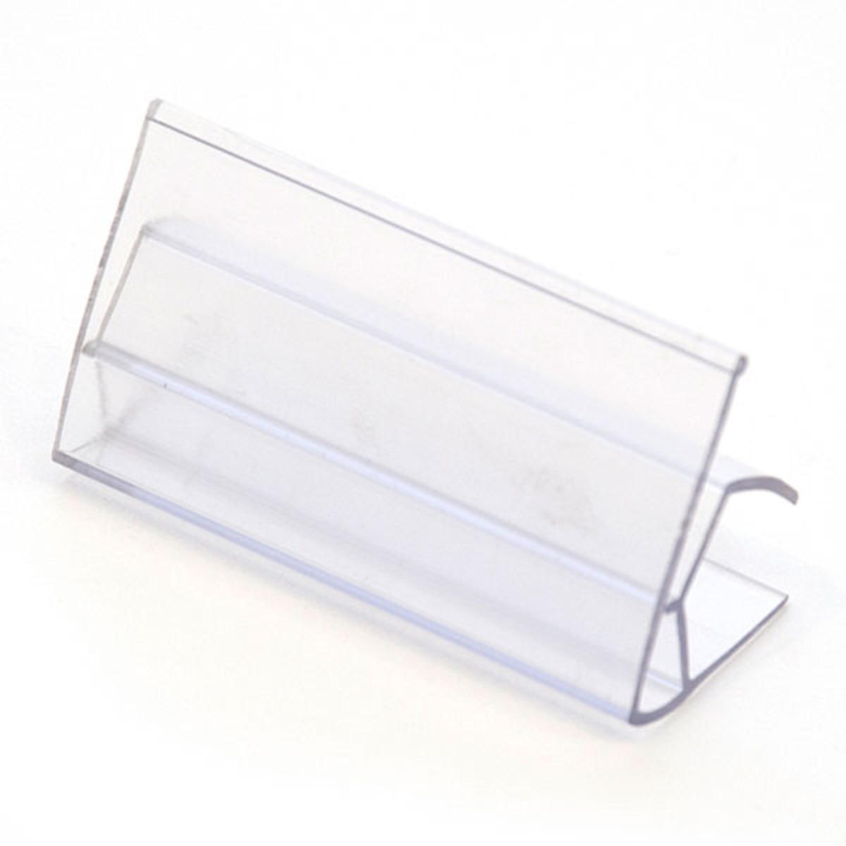 Ticket holder 1-1/4"h x 2-1/2"w fits 3/4" shelf clear