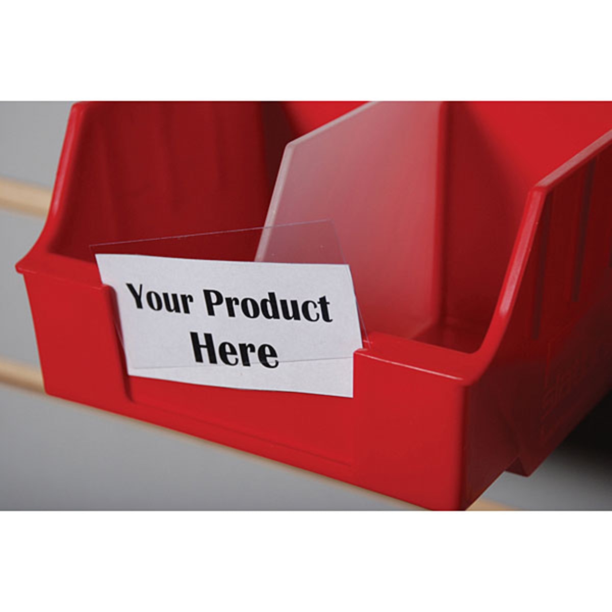 Ticket cover for slatbox 1-3/8" x 3"w clear .010 mil. pack/250