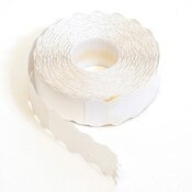 Price labels for double line Meto 622 gun removable - white