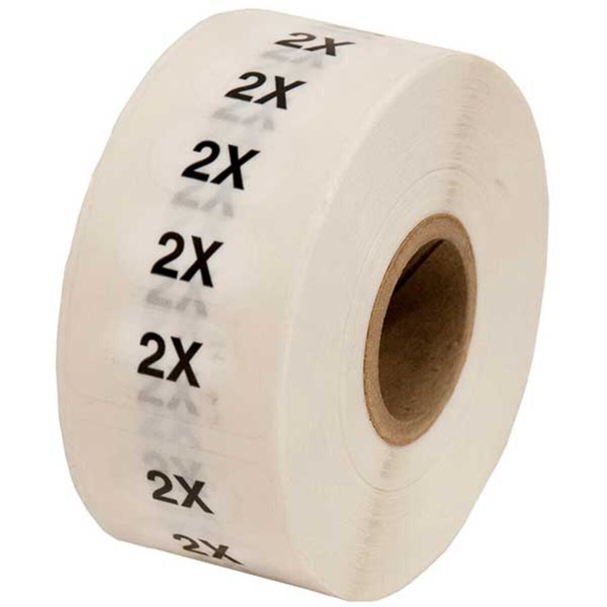 Size Labels Clear Adhesive - 2X