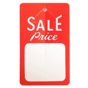 Button tag "sale price" red & white 1000/box