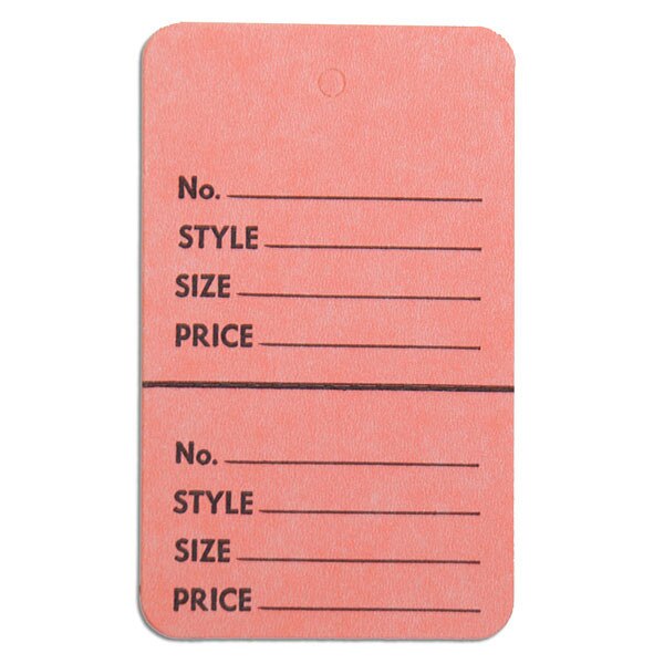 2 7/8 x 1 3/4 Pricing Tags, No String