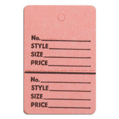 Perforated merchandise tags without strings 1-1/2"x1-3/4" - pink