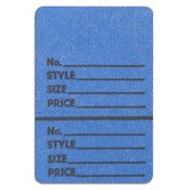 Perforated merchandise tags without strings 1-1/2"x1-3/4" - dark blue