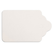 Merchandise tag #5 without string 1-1/8"x1-3/4" - white